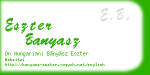 eszter banyasz business card