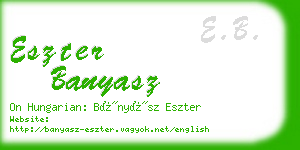 eszter banyasz business card